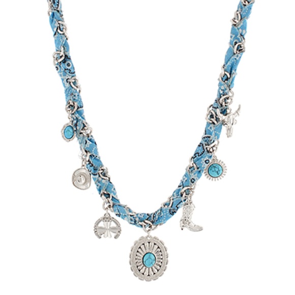 Western Charm Scarf Necklace - Picture 1 of 4